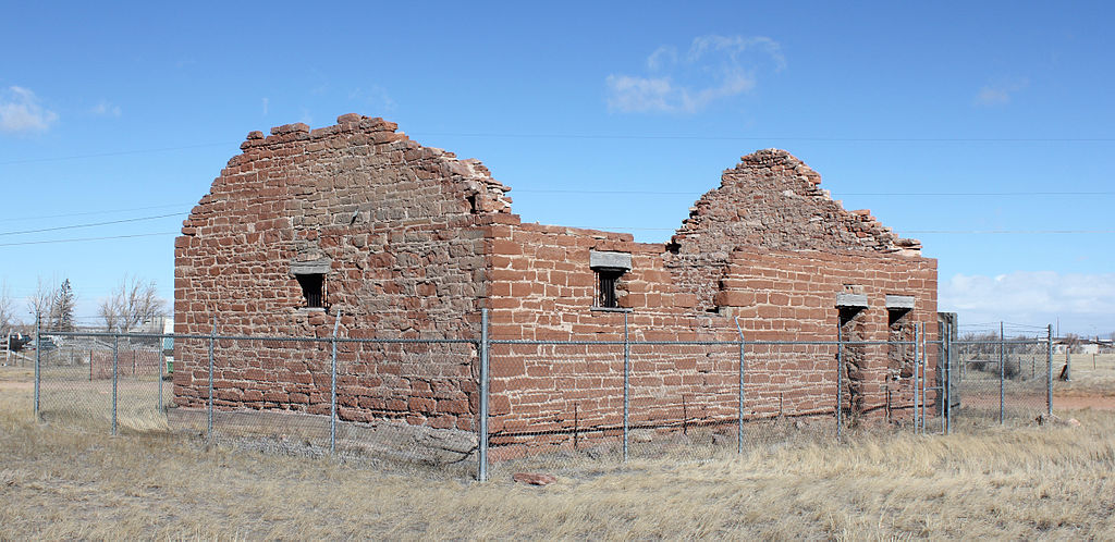 Ruins of Fort Sanders Guardhouse in Wyoming