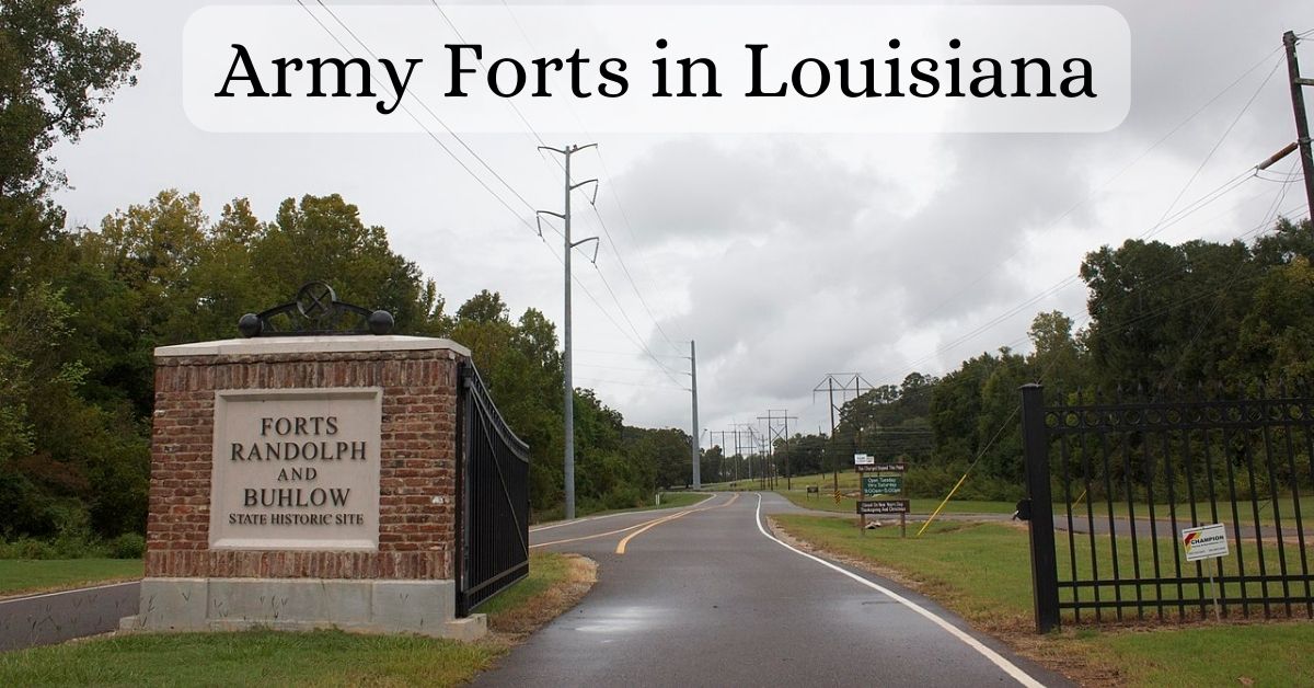 Entrance to Forts Randolph and Buhlow Historic Site - Army Forts in Louisiana