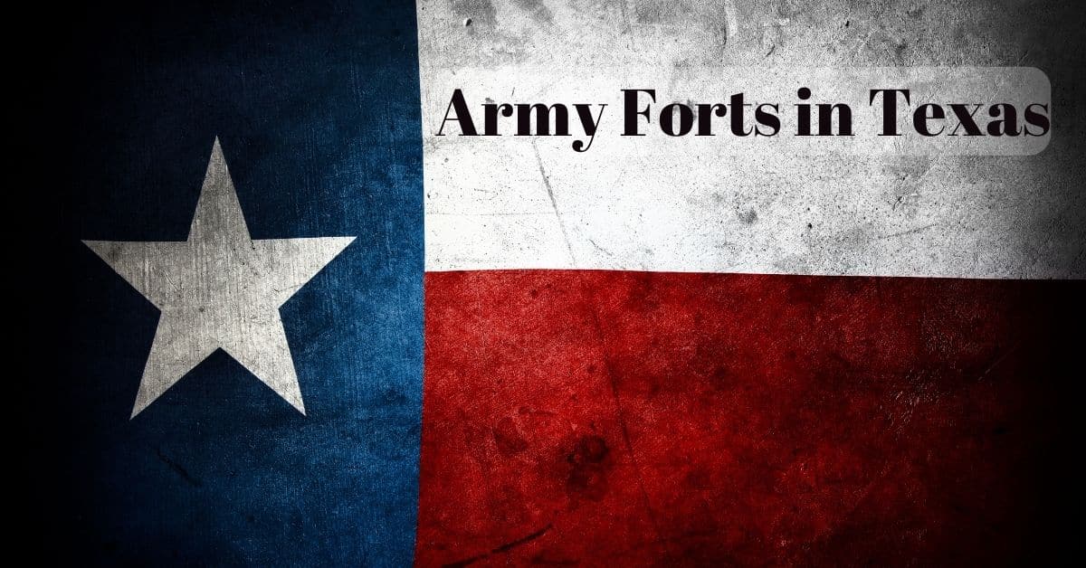 Flag of Texas - Army Forts in Texas