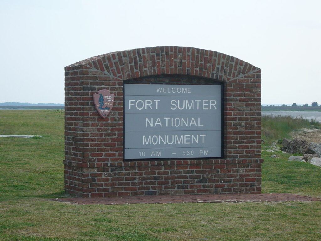 Fort Sumter National Monument Welcome Sign