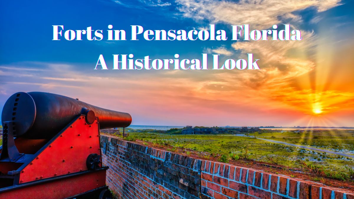 A cannon at Fort Pickens at sunset - Forts in Pensacola Florida