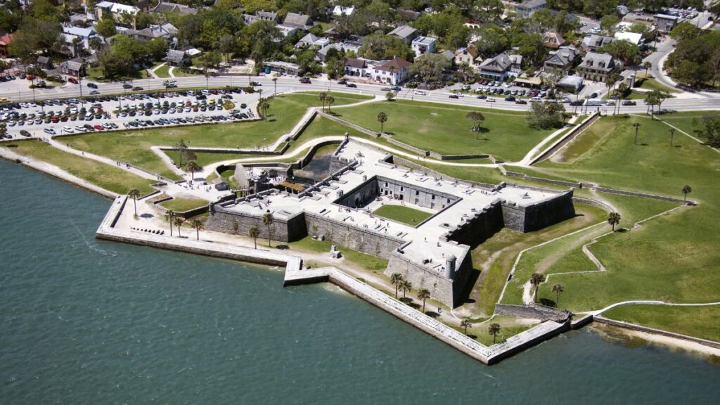 Aerial view of Castillo de San Marcos