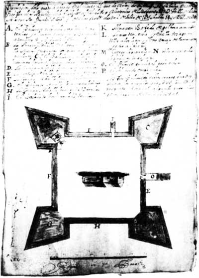 1677 Construction Plans for Castillo de San Marcos