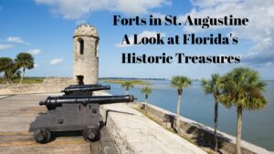 Cannon's overlooing the ocean at Castillo de San Marcos - Forts in St. Augustine