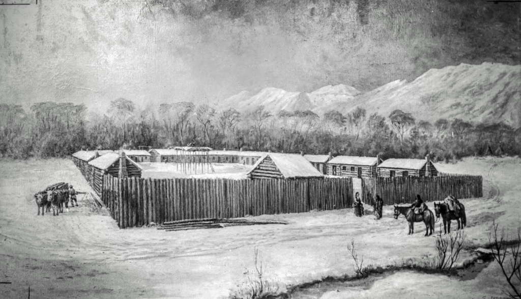 1849 Drawing of Fort Utah