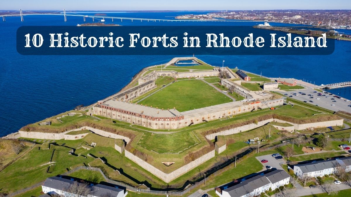 Aerial view of Fort Adams - Historic Forts in Rhode Island