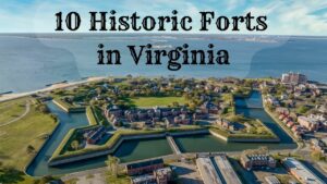 Aerial view of Fort Monroe - Historic Forts in Virginia