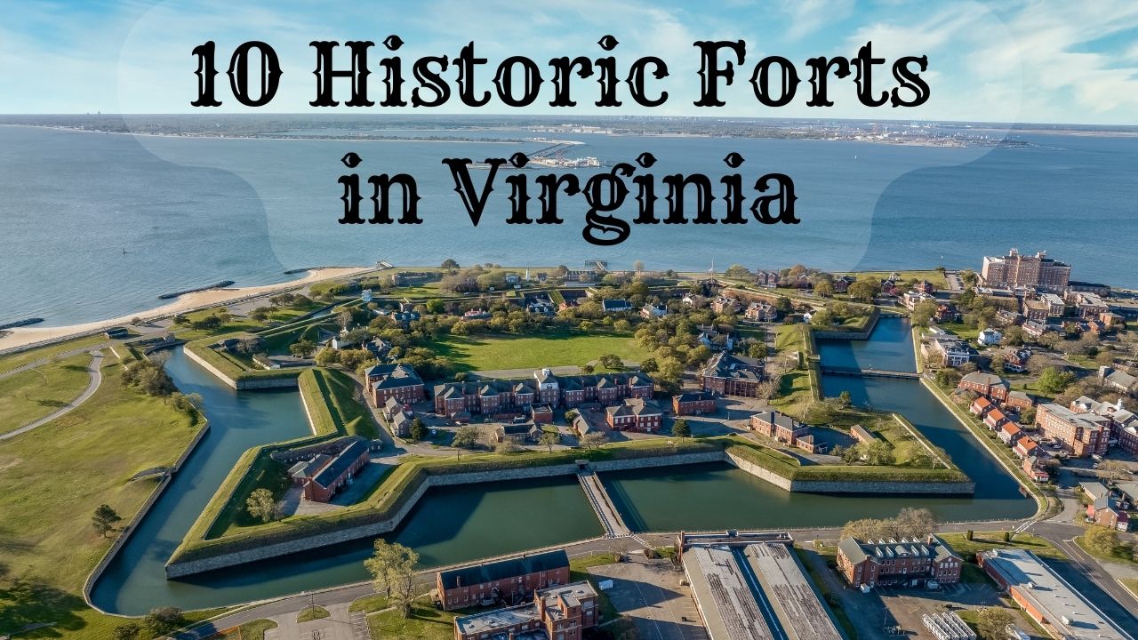 Aerial view of Fort Monroe - Historic Forts in Virginia