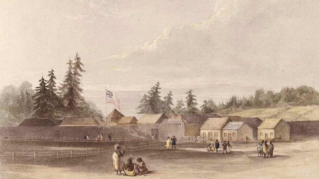 Sketch of Fort Vancouver 1845