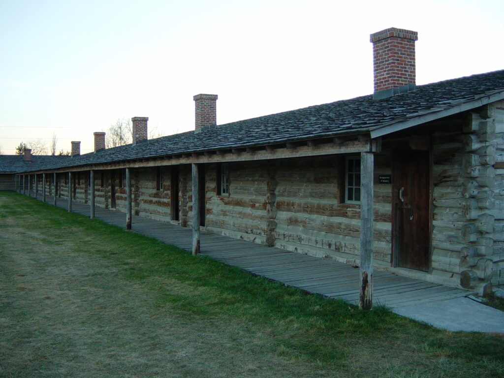 Fort Atkinson detail of barracks