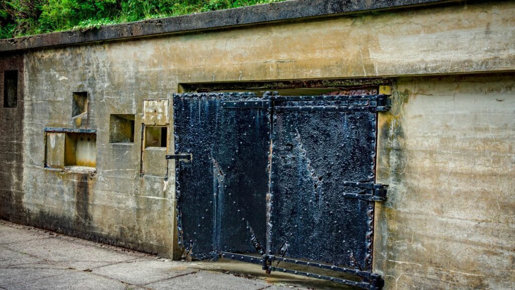 Steel Doors at Fort Canby