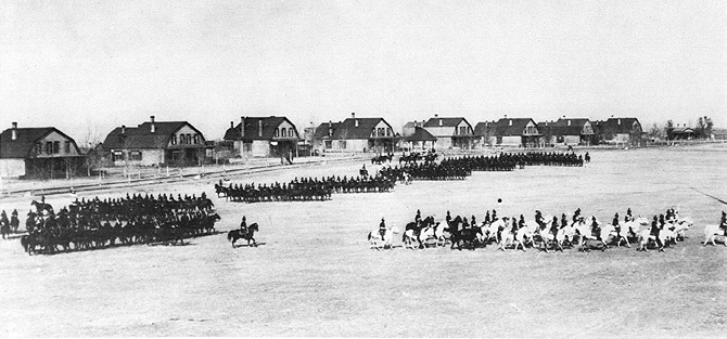 10th Cavalry parade at Fort Custer