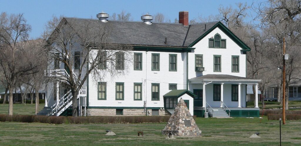 Post headquarters at Fort Robinson