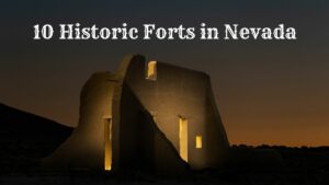 Ruins of Fort Churchill at dusk - Historic Forts in Nevada