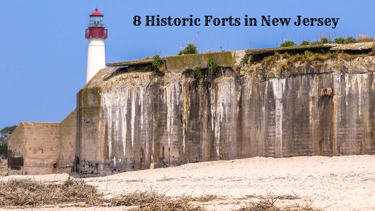 Lighthouse and fort on cape may - Historic Forts in New Jersey