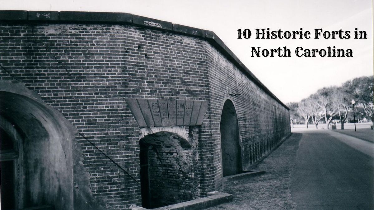 Original entrance to fort Caswell - Historic Forts in North Carolina