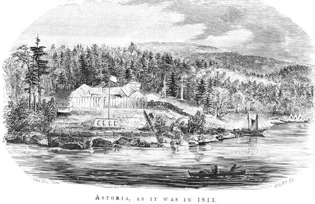 Post Card of Fort Astoria 1813