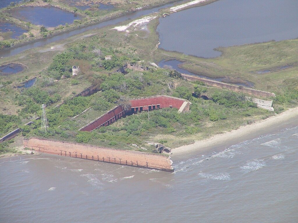 Aerial View of Fort Livingston