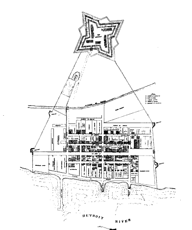 Diagram of Fort Shelby