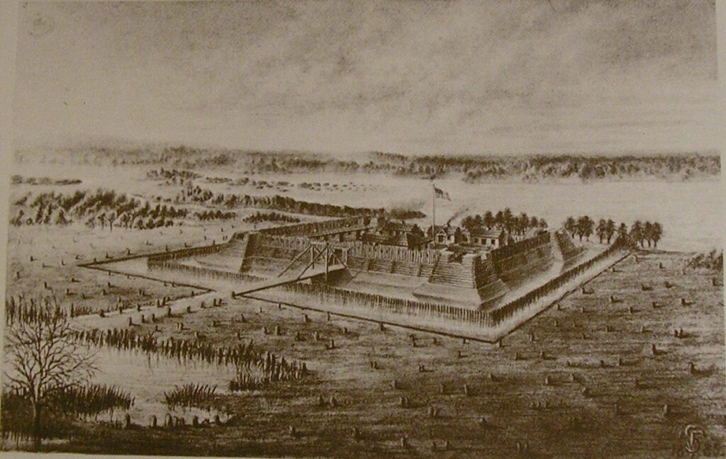 1885 Sketch of Fort Nelson