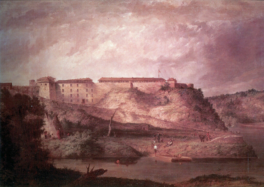 Painting of Fort Snelling