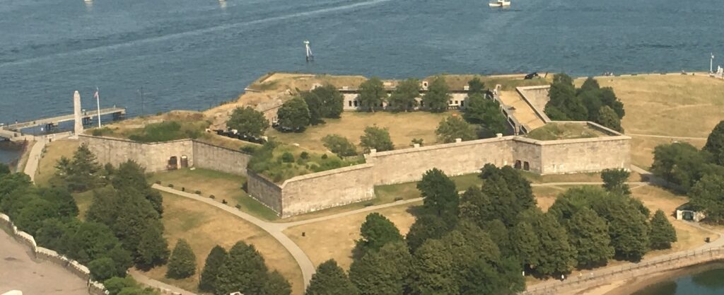 Aerial view of Fort Independence