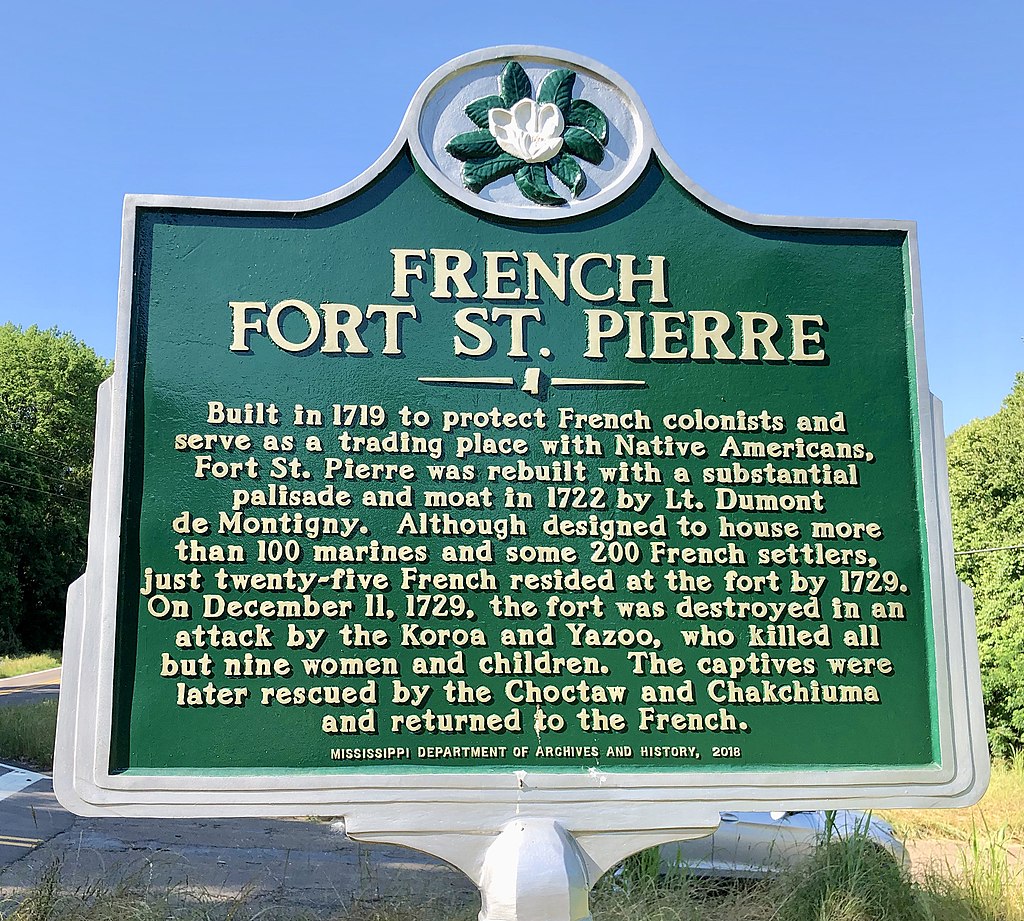 French Fort St. Pierre historical marker