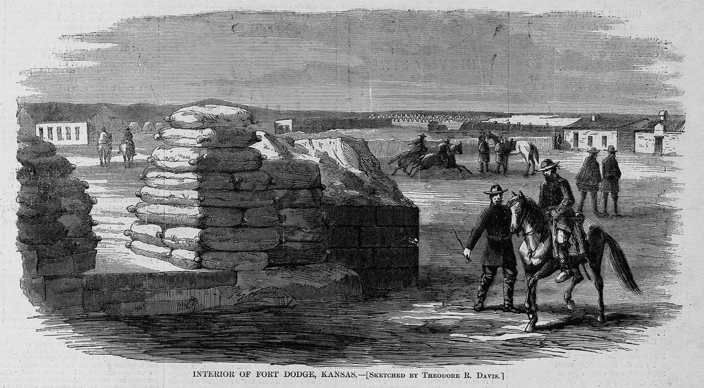 Harper's Weekly, 1867 Interior of Fort Dodge