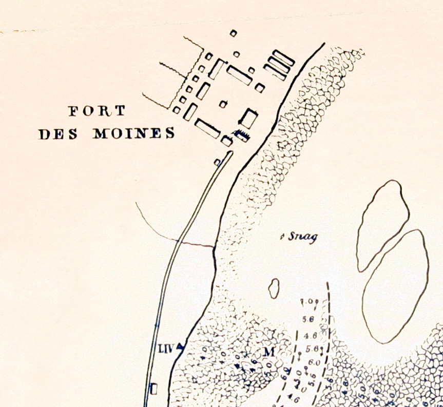 Map by Robert E. Lee of Fort Des Moines no. 1