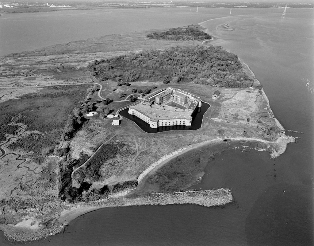 Aerial View of Fort Delaware