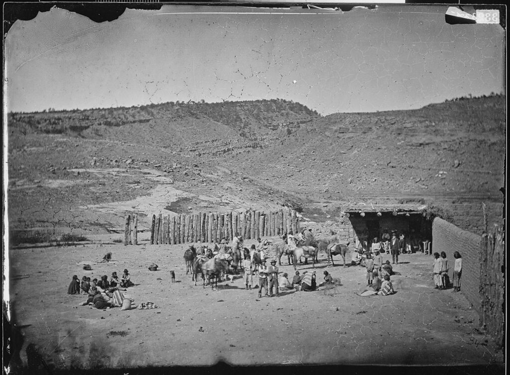 NAVAJO INDIANS AT FORT DEFIANCE