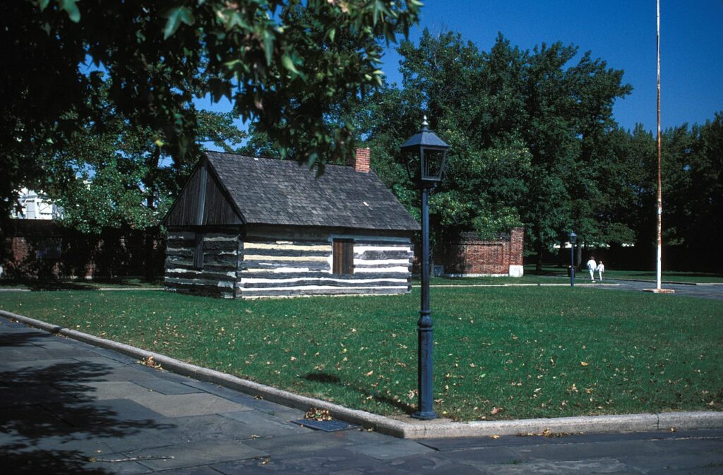 Swedish Colonial Era Log Cabin at Fort Christiana