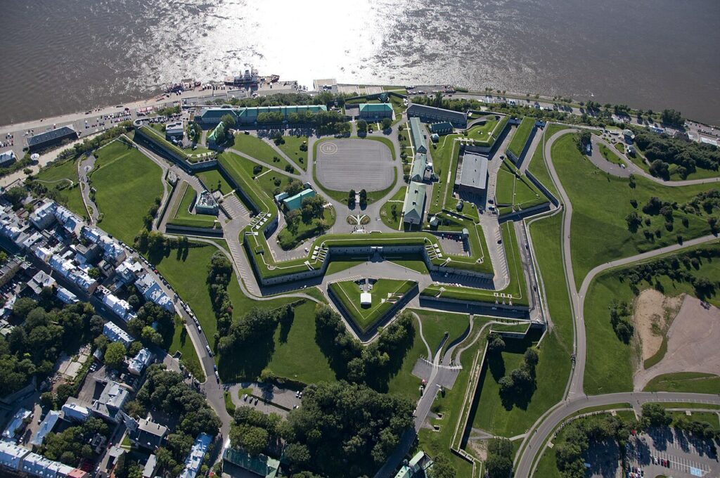 Aerial view of the Citadelle of Quebec