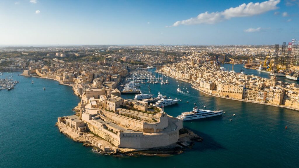 Aerial View of Fort Saint Angelo