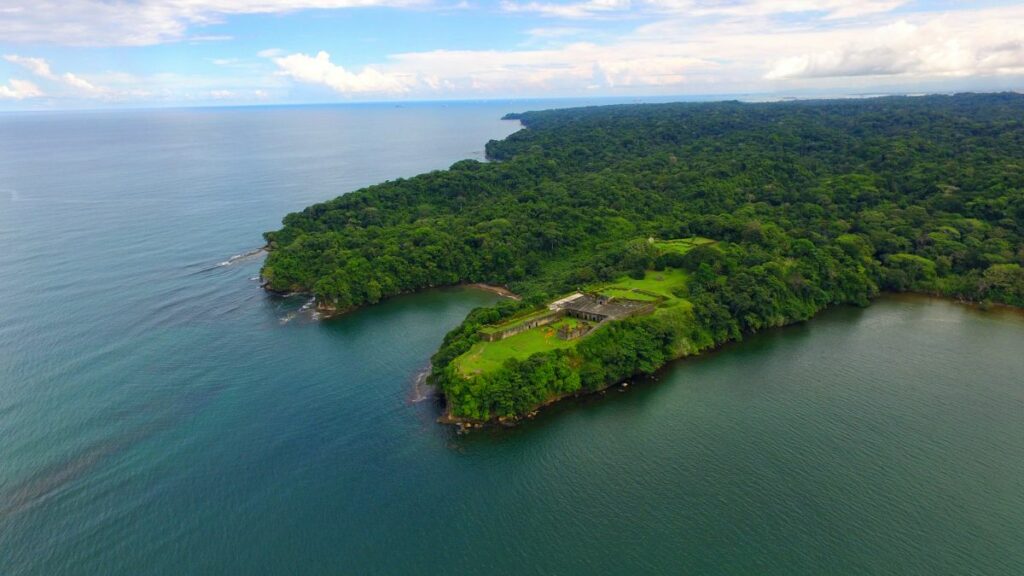 Aerial view Fort San Lorenzo Panama