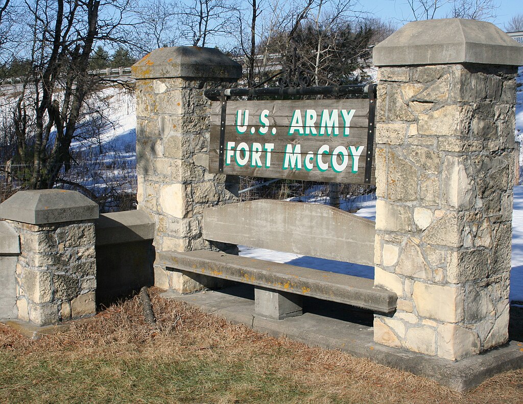 Fort McCoy Wi Entrance Sign