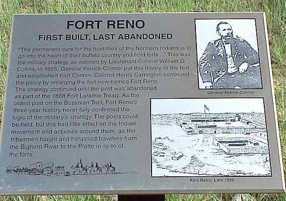 Fort Reno Historic Marker