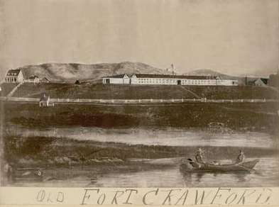 Drawing of Fort Crawford 1840