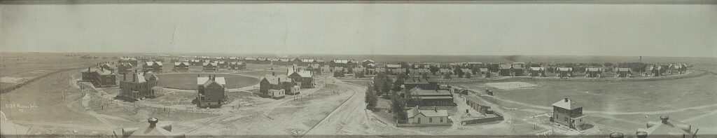 Aerial view of Fort D.A. Russell