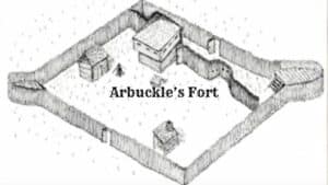 Sketch of Arbuckle's Fort in West Virginia