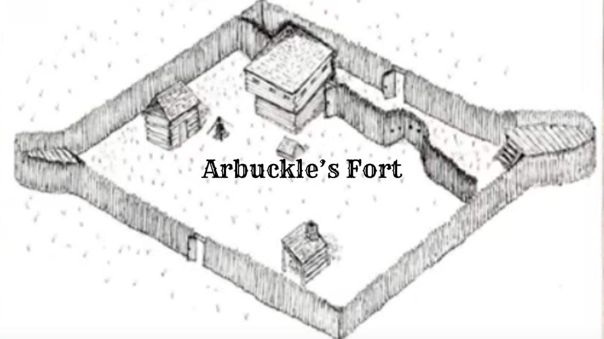 Sketch of Arbuckle's Fort in West Virginia