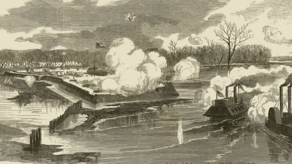 Sketch of Attack on Fort Henry (Tennessee)