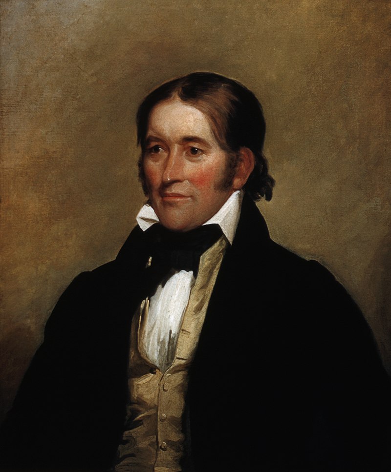 David Crockett portrait by Chester Harding