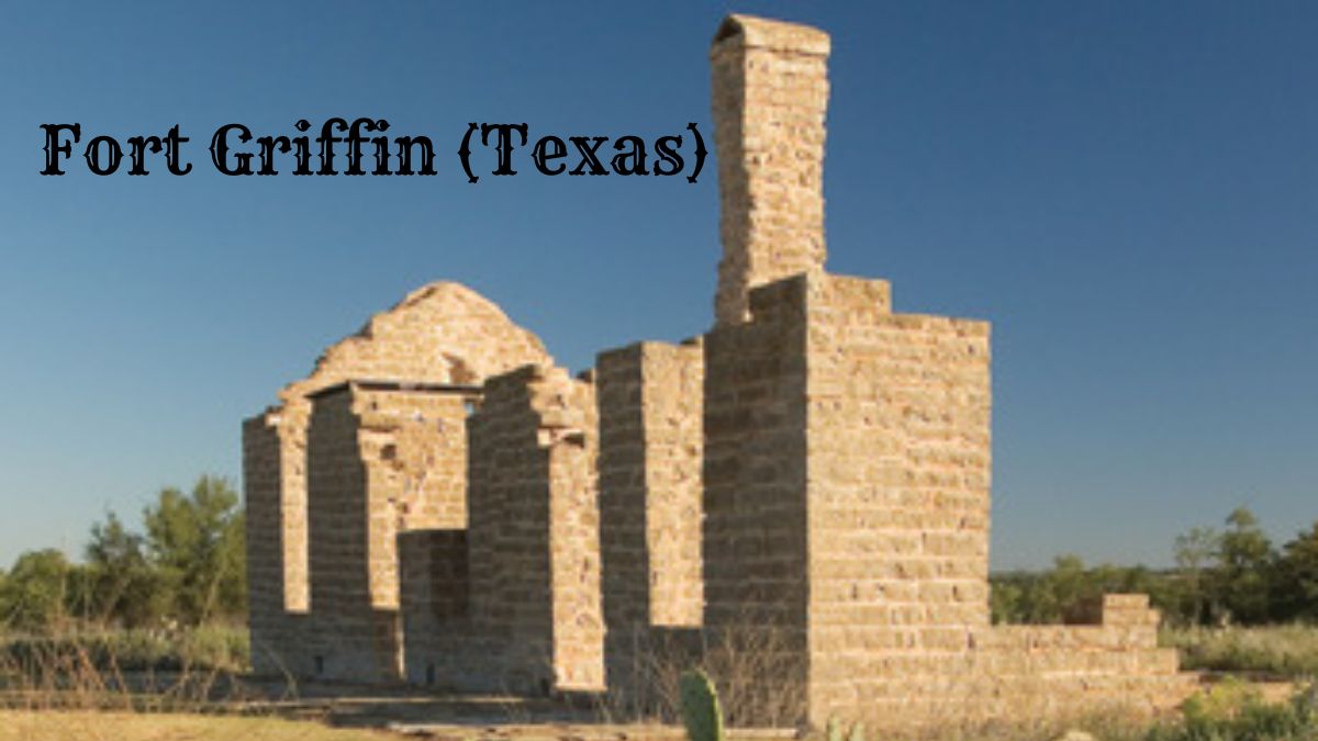 Ruins of hospital at Fort Griffin State Historic Site in Texas