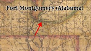 1812 Map of Fort Montgomery in Alabama