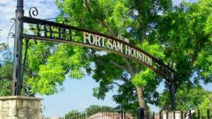 Entry to Fort Sam Houston in Texas