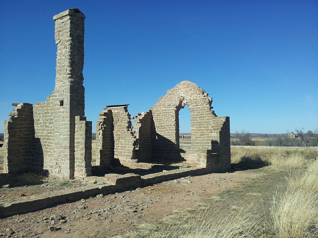 Ruins of Fort Griffin Hospital in Texas