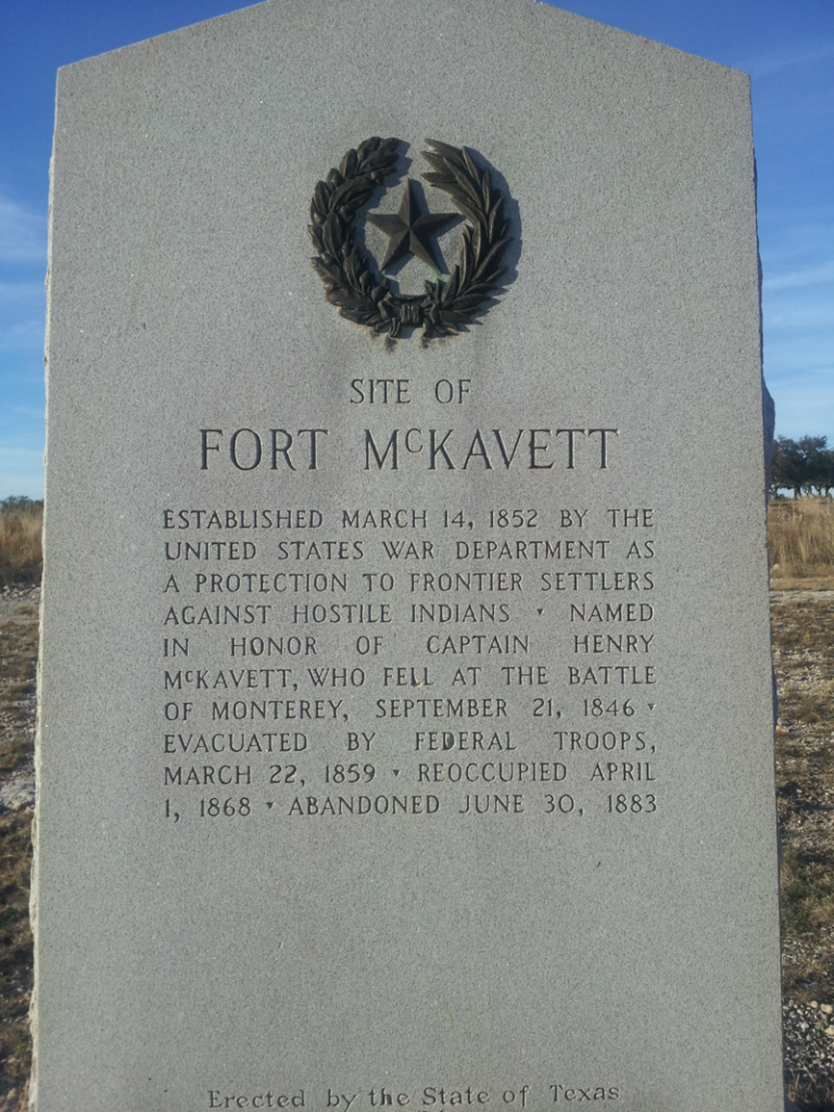 Fort McKavett Historical Marker