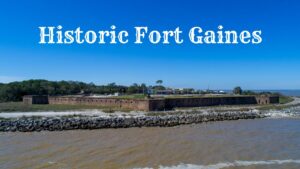 Side view of Historic Fort Gaines in Alabama