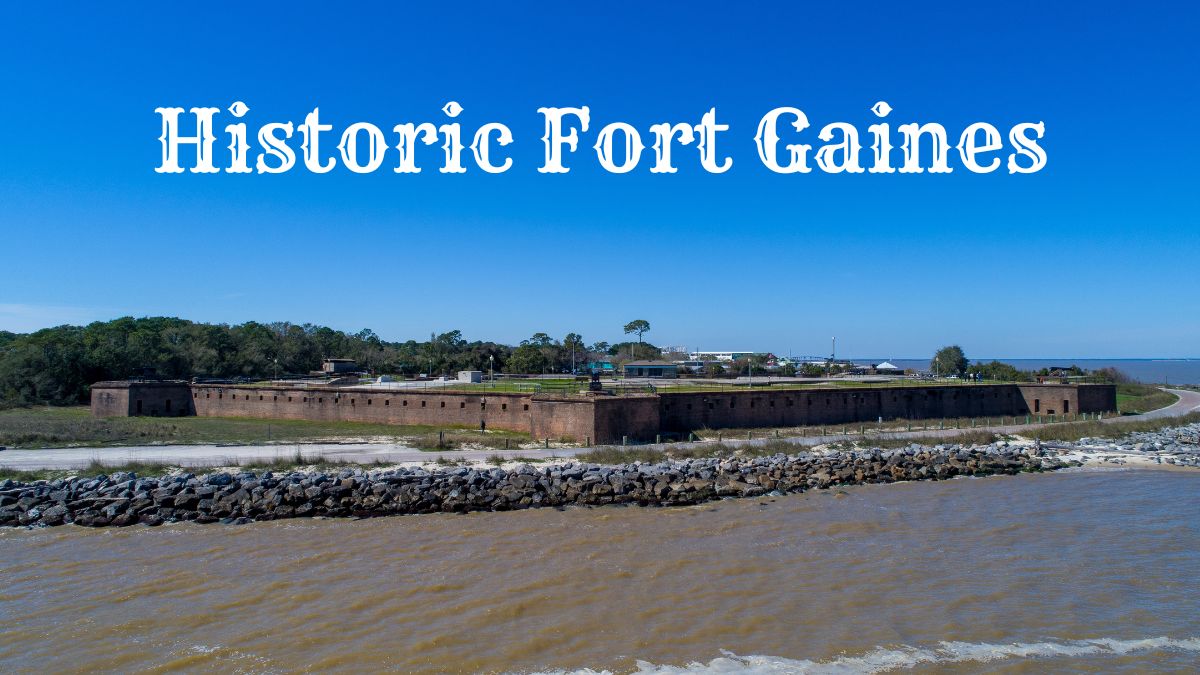 Side view of Historic Fort Gaines in Alabama